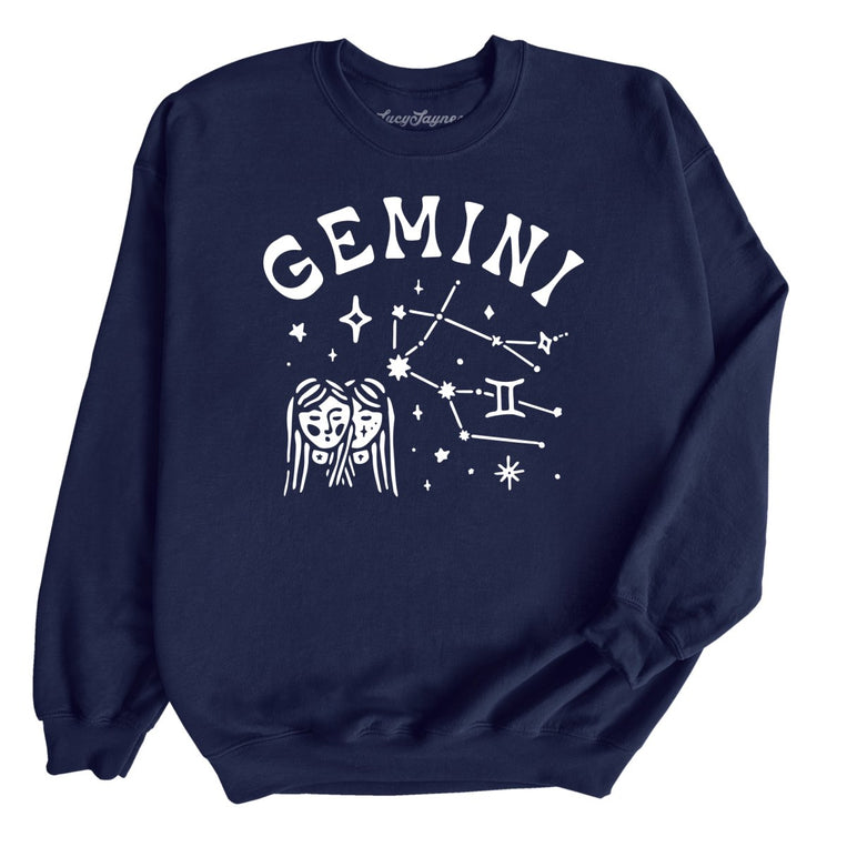 Gemini - Navy - Unisex Sweatshirt