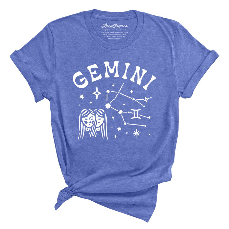 Gemini - Heather Columbia Blue - Unisex T-Shirt