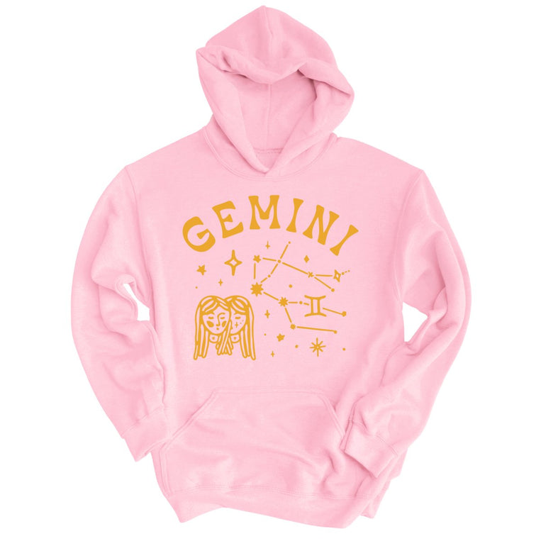 Gemini Graphic Hoodie - Light Pink