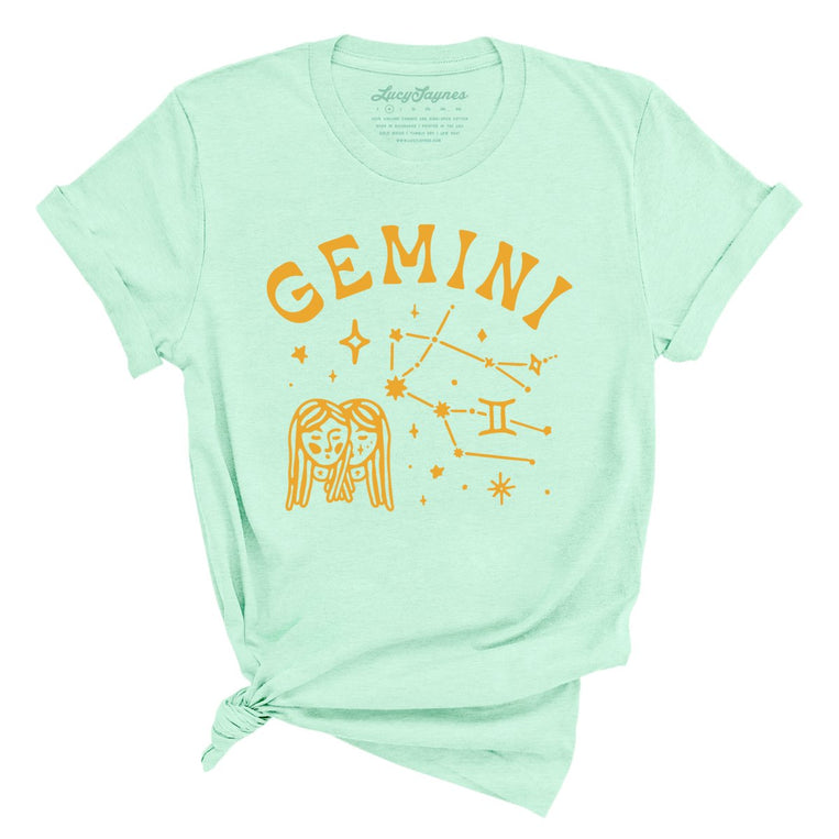 Gemini - Heather Mint - Unisex T-Shirt