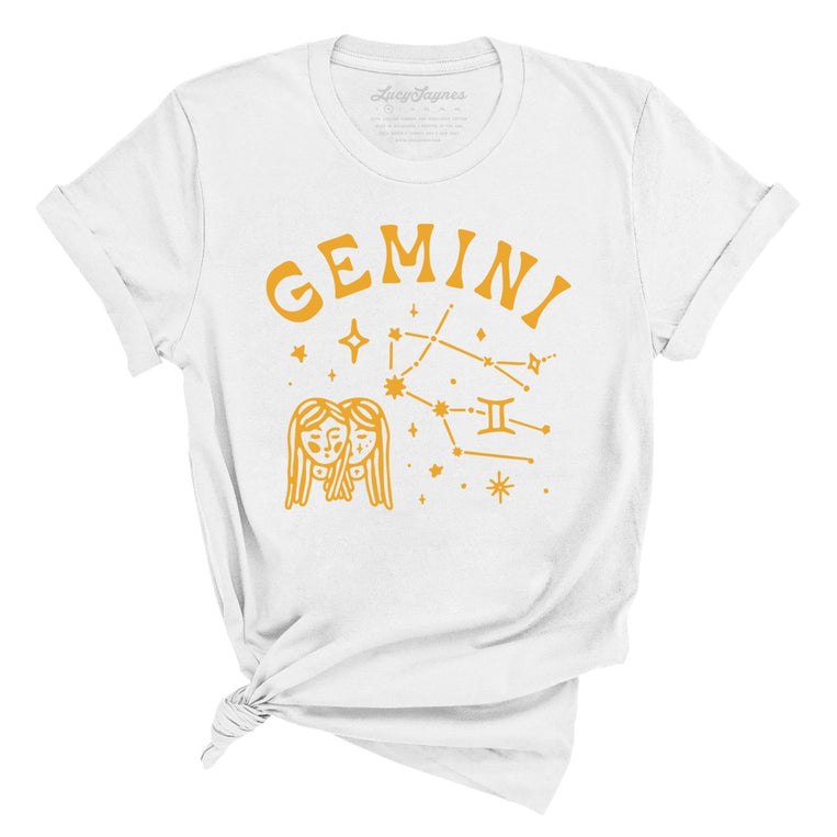 Gemini - White - Unisex T-Shirt