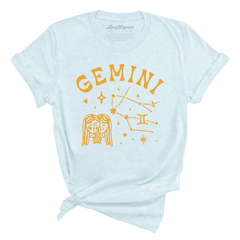 Gemini - Heather Ice Blue - Unisex T-Shirt