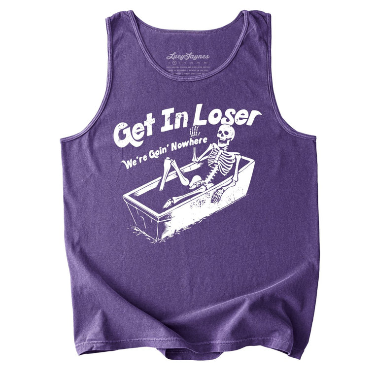 Get in Loser Comfort Colors Graphic Tank Top - Grape