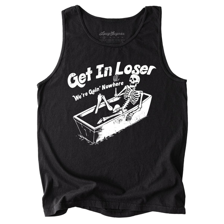 Get in Loser Comfort Colors Graphic Tank Top - Black