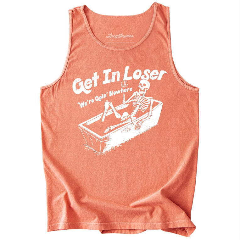 Get in Loser Comfort Colors Graphic Tank Top - Terracotta