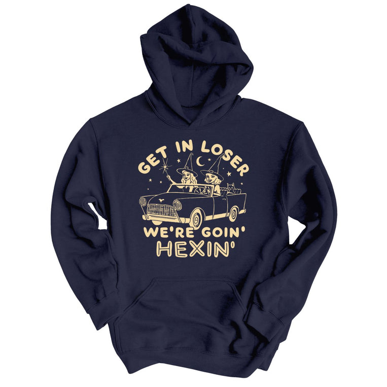 Get In Loser We're Goin' Hexin' - Classic Navy - Full Front