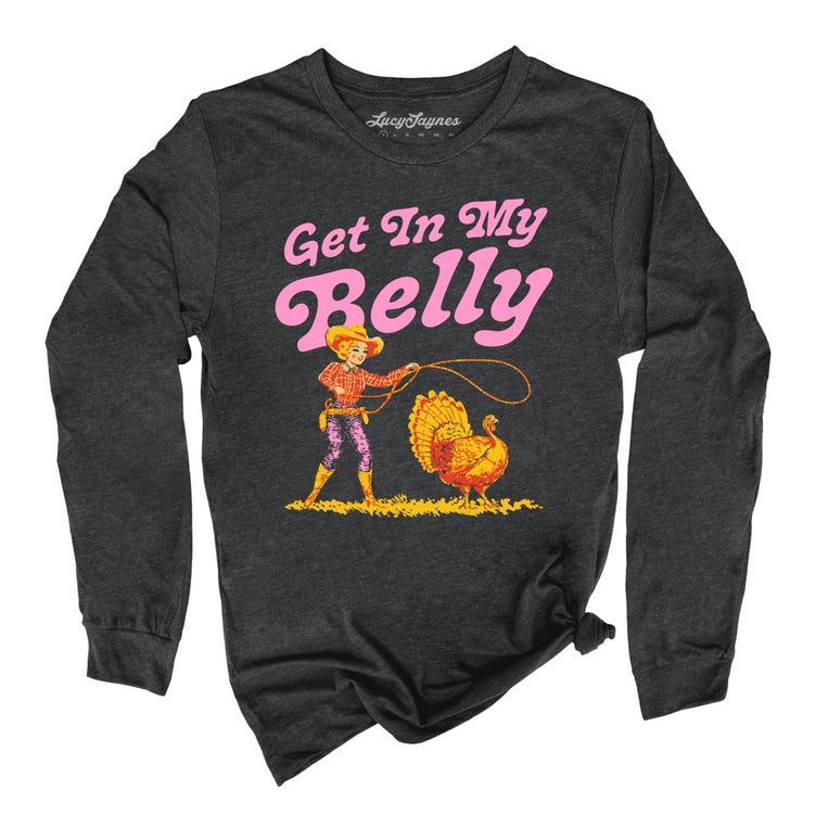 Get In My Belly - Dark Grey Heather - Full Front