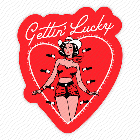 Gettin' Lucky Sticker