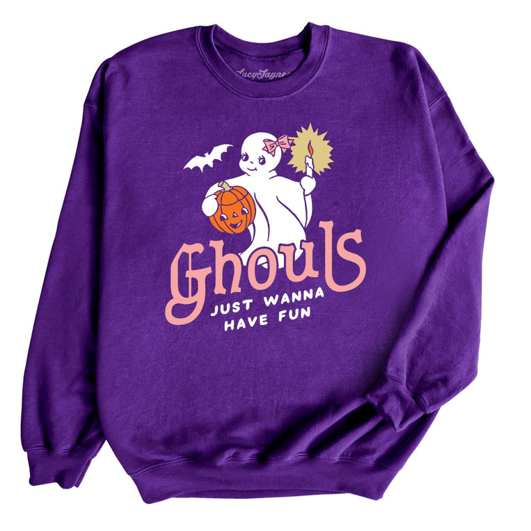 Ghouls Just Wanna Have Fun - Purple - Full Front