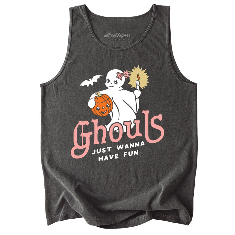 Ghouls Just Wanna Have Fun Comfort Colors Graphic Tank Top