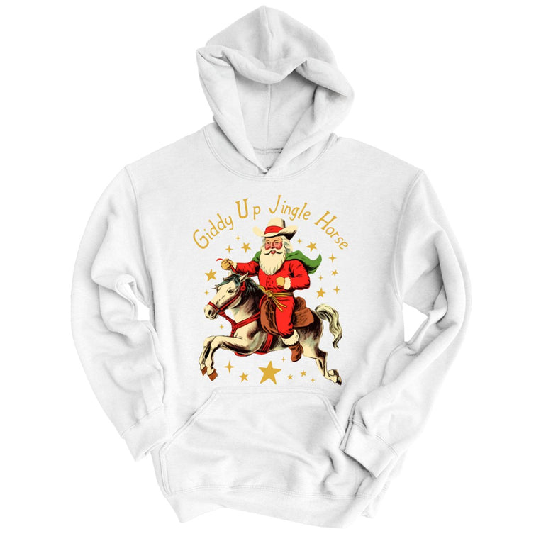 Giddy Up Jingle Horse - White - Full Front