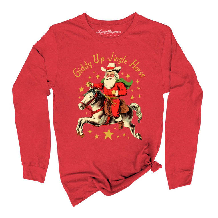 Giddy Up Jingle Horse - Red - Full Front