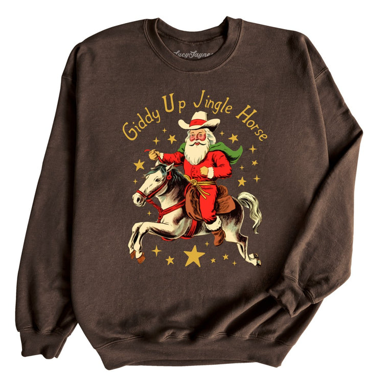 Giddy Up Jingle Horse - Dark Chocolate - Full Front