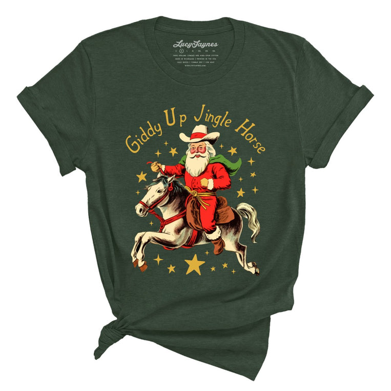 Giddy Up Jingle Horse - Heather Forest - Full Front
