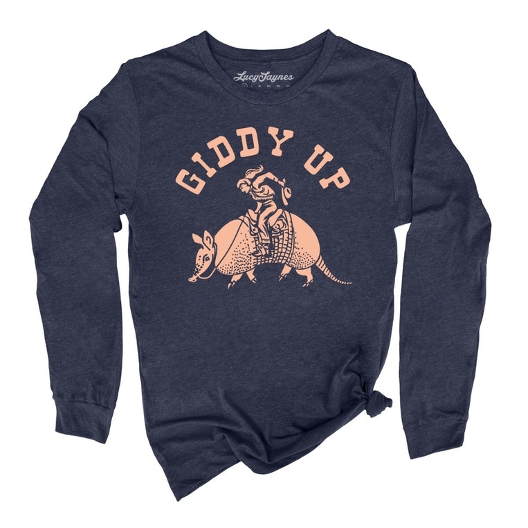 Giddy Up - Heather Navy - Full Front