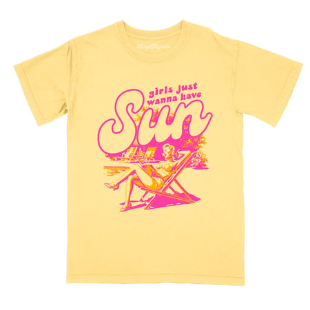 Girls Just Wanna Have Sun Comfort Colors Tee