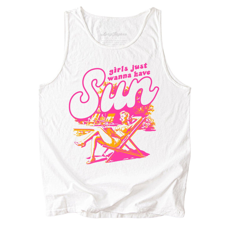 Girls Just Wanna Have Sun Comfort Colors Tank Top