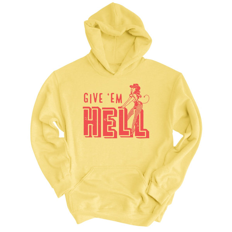 Give 'em Hell - Light Yellow - Full Front