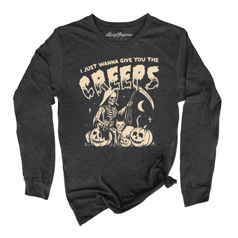Give You The Creeps - Dark Grey Heather - Full Front