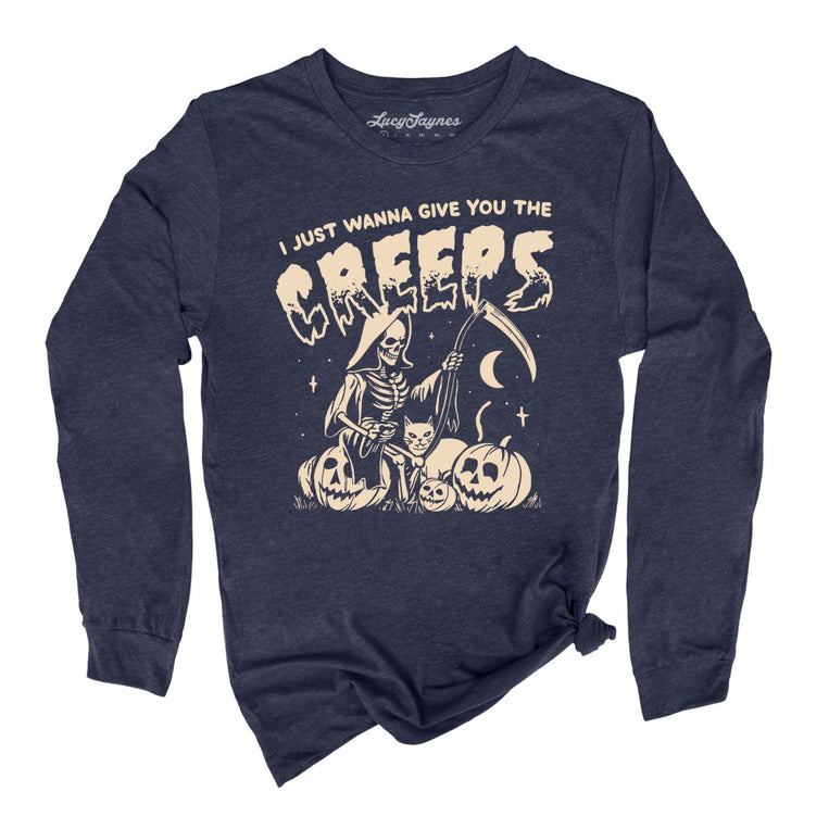 Give You The Creeps - Heather Navy - Full Front