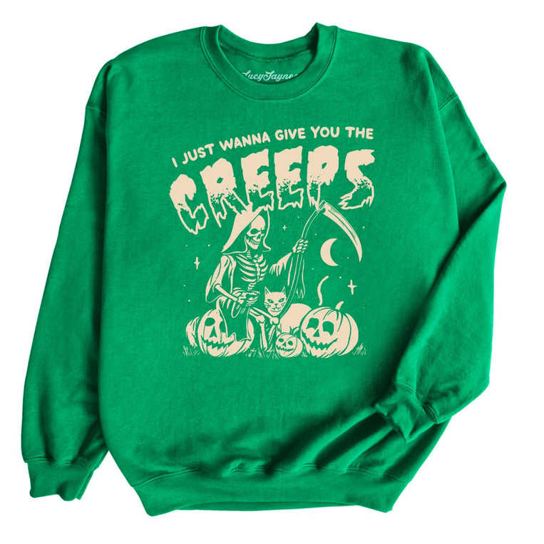 Give You The Creeps - Irish Green - Full Front