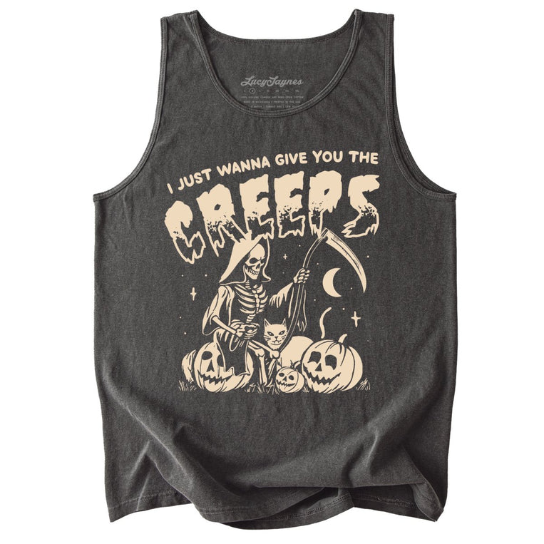 Give You The Creeps Comfort Colors Graphic Tank Top