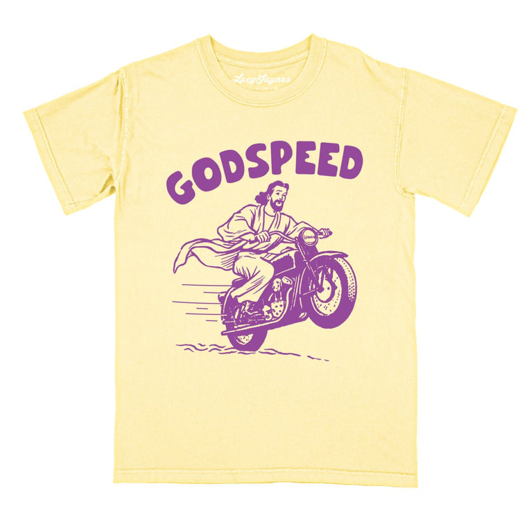 Godspeed - Butter - Comfort Colors Tee