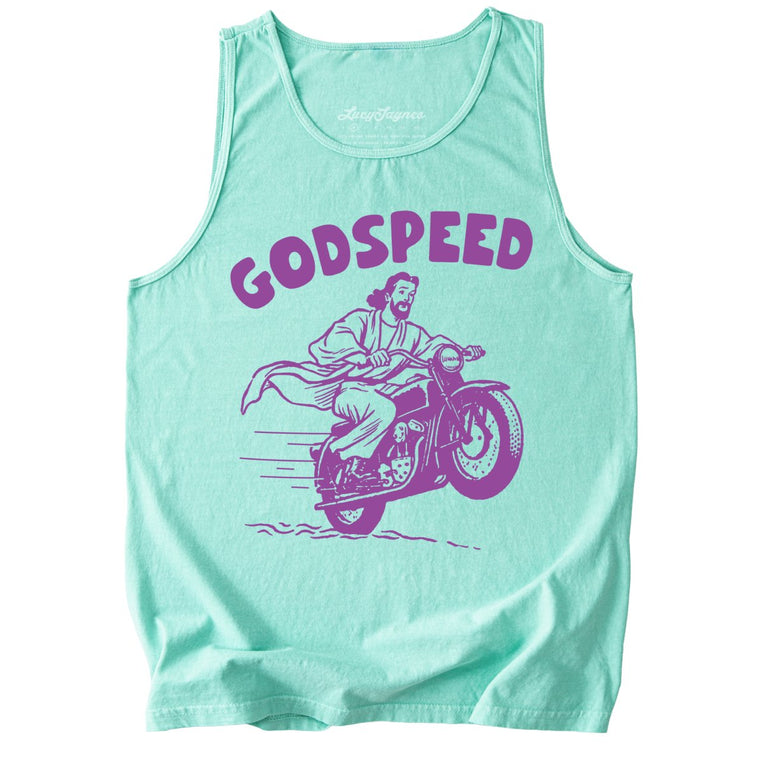 Godspeed Comfort Colors Graphic Tank Top - Island Reef
