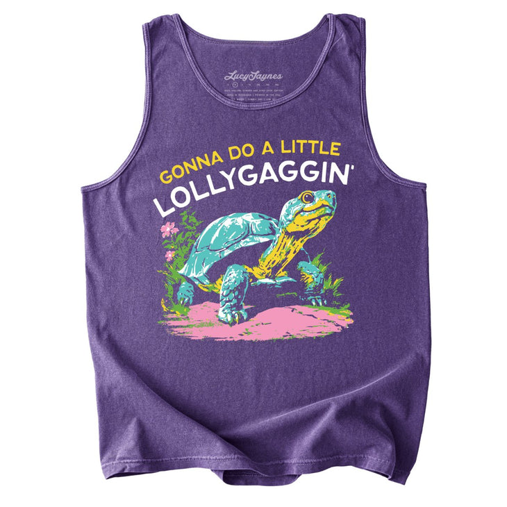 Gonna Do A Little Lollygaggin' Comfort Colors Tank Top