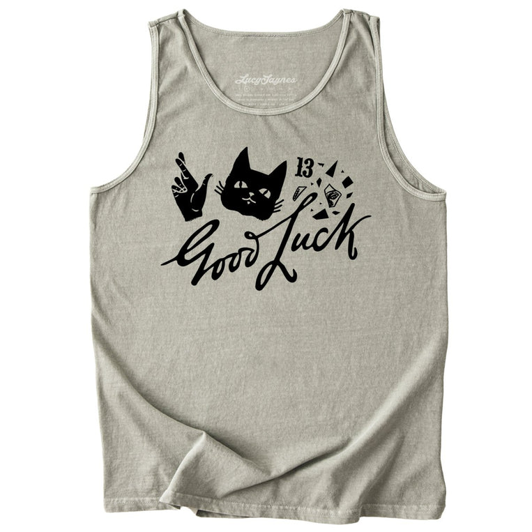 Good Luck Comfort Colors Graphic Tank Top - Sandstone
