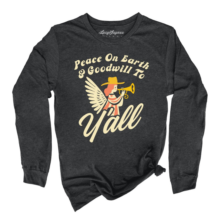 Goodwill To Y'all - Dark Grey Heather - Full Front