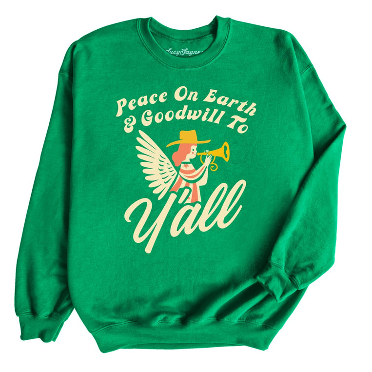 Goodwill To Y'all - Irish Green - Full Front