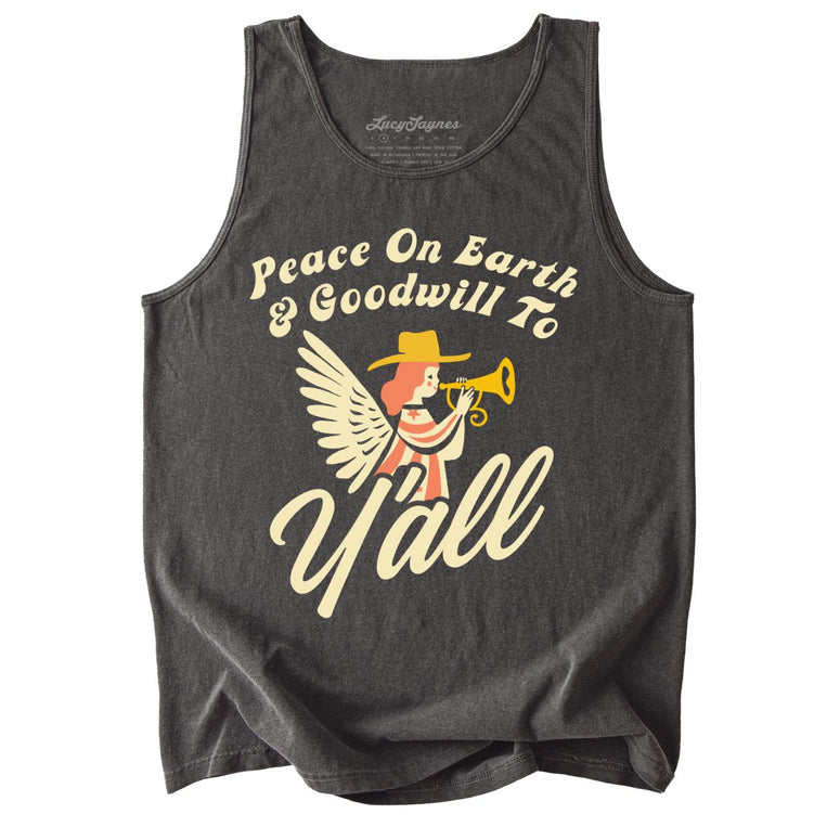 Goodwill To Y'all Comfort Colors Graphic Tank Top - Pepper