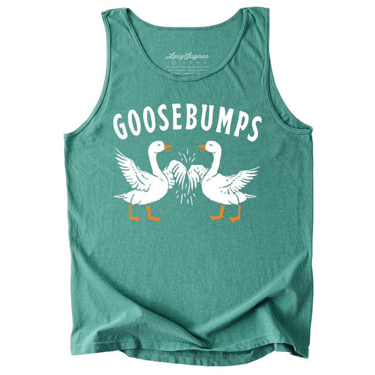 Goosebumps Comfort Colors Graphic Tank Top - Light Green