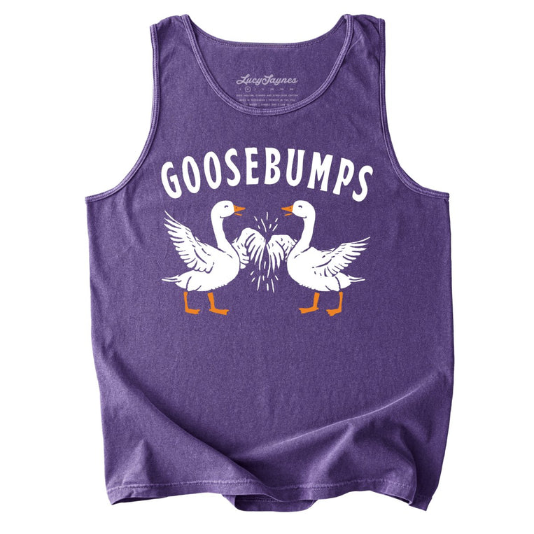 Goosebumps Comfort Colors Graphic Tank Top - Grape