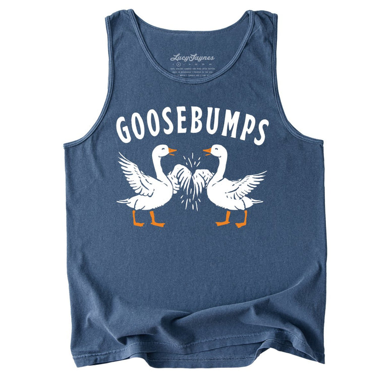 Goosebumps Comfort Colors Graphic Tank Top - Denim