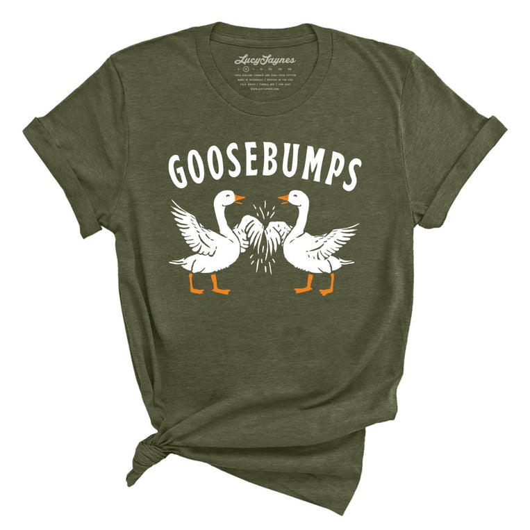 Goosebumps - Heather Military Green - Full Front