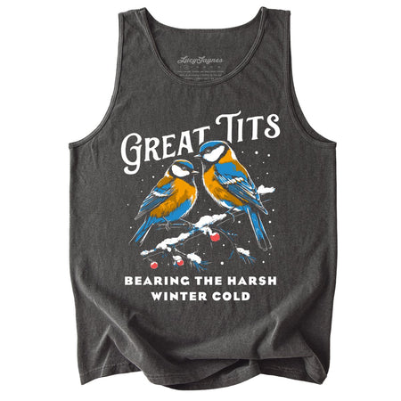 Great Tits Winter Cold Comfort Colors Tank Top