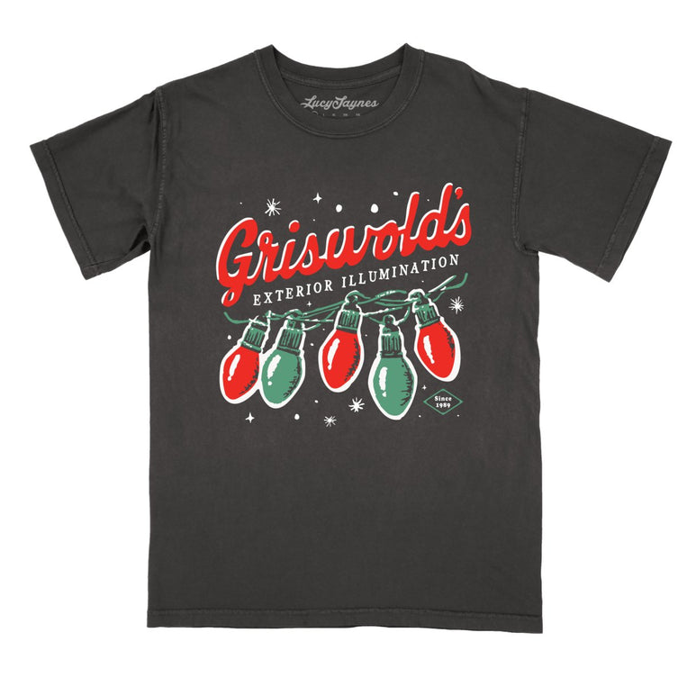 Griswold's Exterior Illumination Comfort Colors Graphic Tee - Pepper