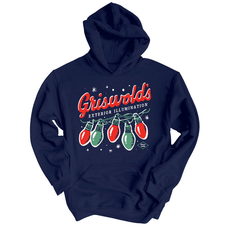 Griswold's Exterior Illumination - Navy - Unisex Hoodie
