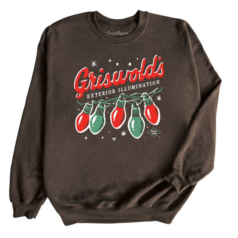 Griswold's Exterior Illumination - Dark Chocolate - Unisex Sweatshirt
