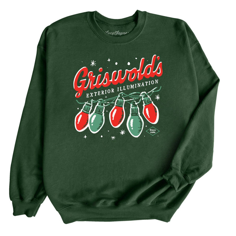 Griswold's Exterior Illumination - Forest Green - Unisex Sweatshirt