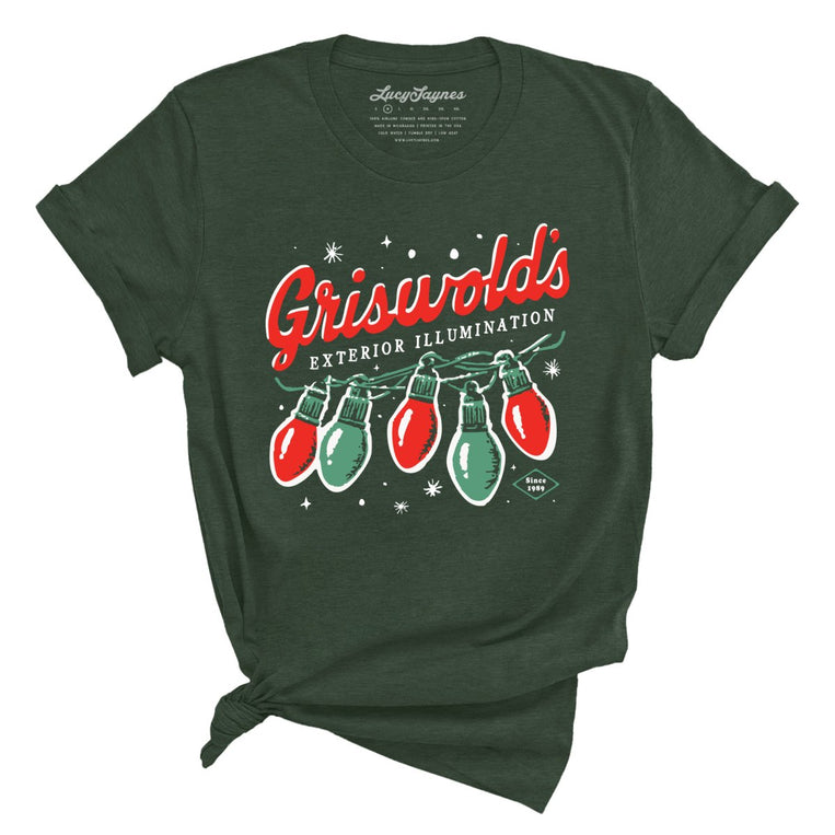 Griswold's Exterior Illumination - Heather Forest - Unisex T-Shirt