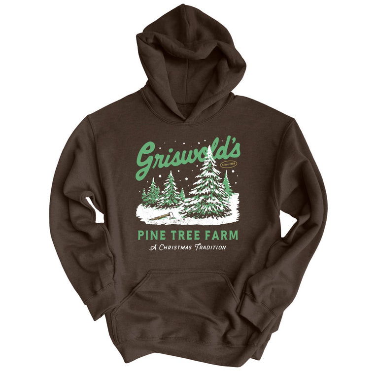 Griswold's Pine Tree Farm - Dark Chocolate - Unisex Hoodie