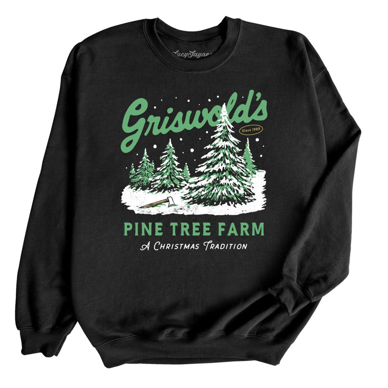 Griswold's Pine Tree Farm - Black - Unisex Sweatshirt