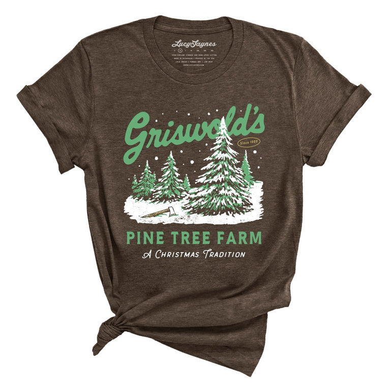 Griswold's Pine Tree Farm - Heather Brown - Unisex T-Shirt