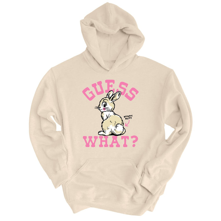 Guess What Bunny Butt - Sand - Unisex Hoodie