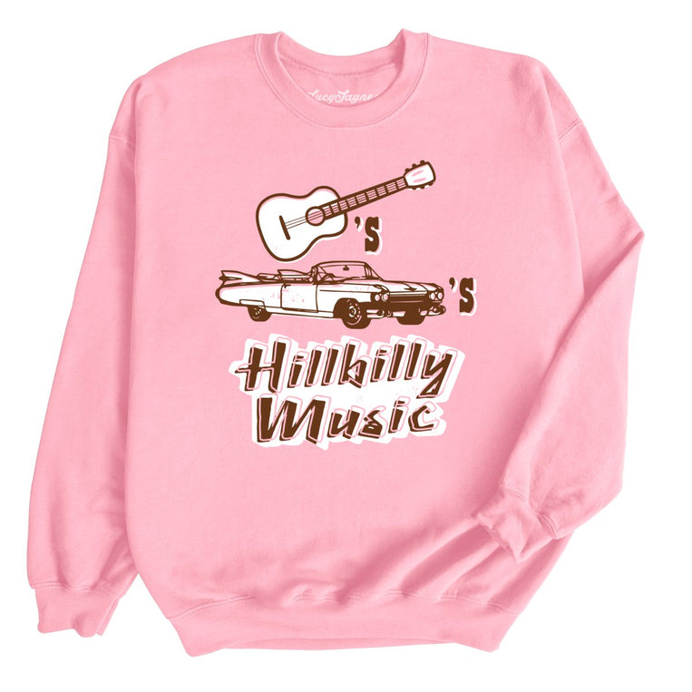 Guitars Cadillacs Hillbilly Music - Light Pink - Full Front
