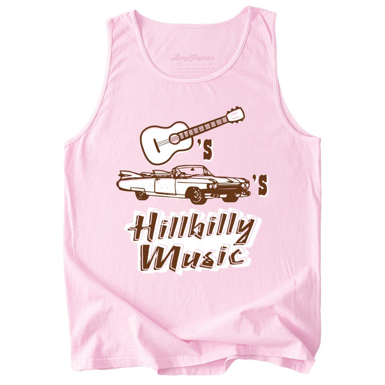Guitars Cadillacs Hillbilly Music Comfort Colors Graphic Tank Top - Blossom