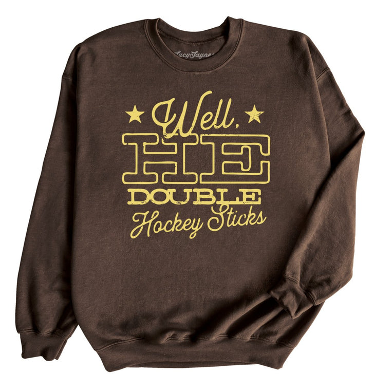 H E Double Hockey Sticks - Dark Chocolate - Full Front
